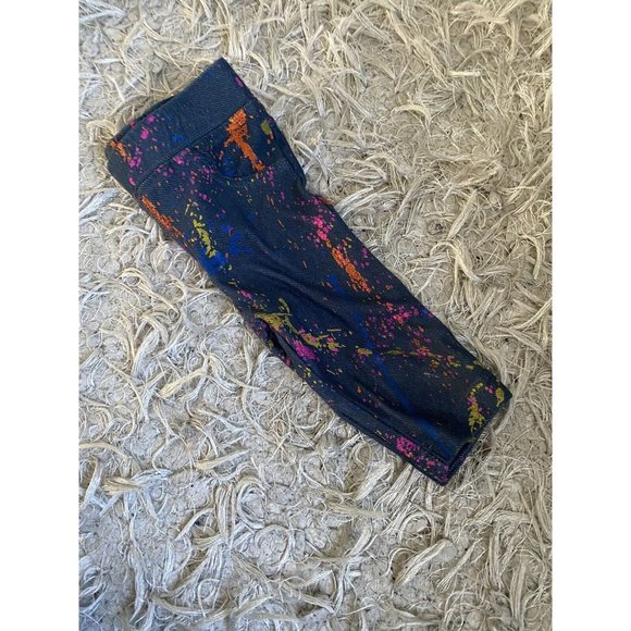 So What Brand Girls Denim Paint Splatter Print Leggings Pants Size 9 Mon… - Picture 4 of 12